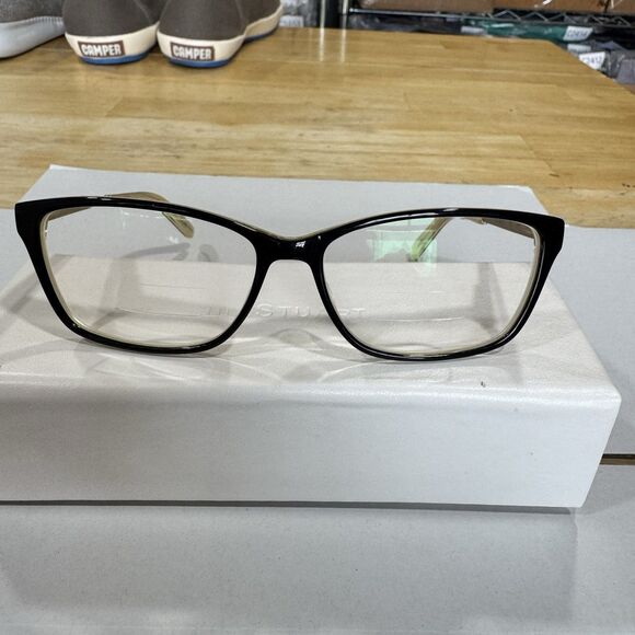 Jill Stuart JS 320-2 Eyeglasses Frames Only  53-14-135 Plastic Black Gold Bling - Picture 4 of 13